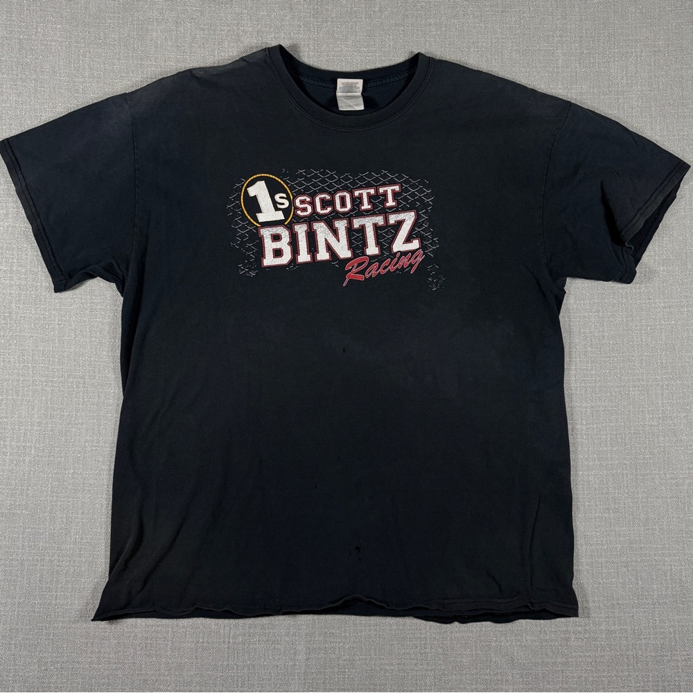 Scott Bintz Racing Tee | Black | XL | Double-Sided Graphic | Gildan Heavy Cotton